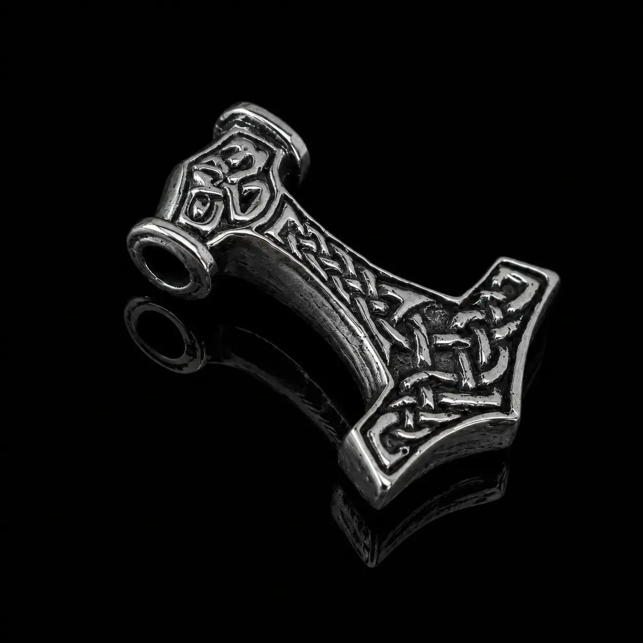 Valhallas Thors Hammer Necklace in Sterling Silver