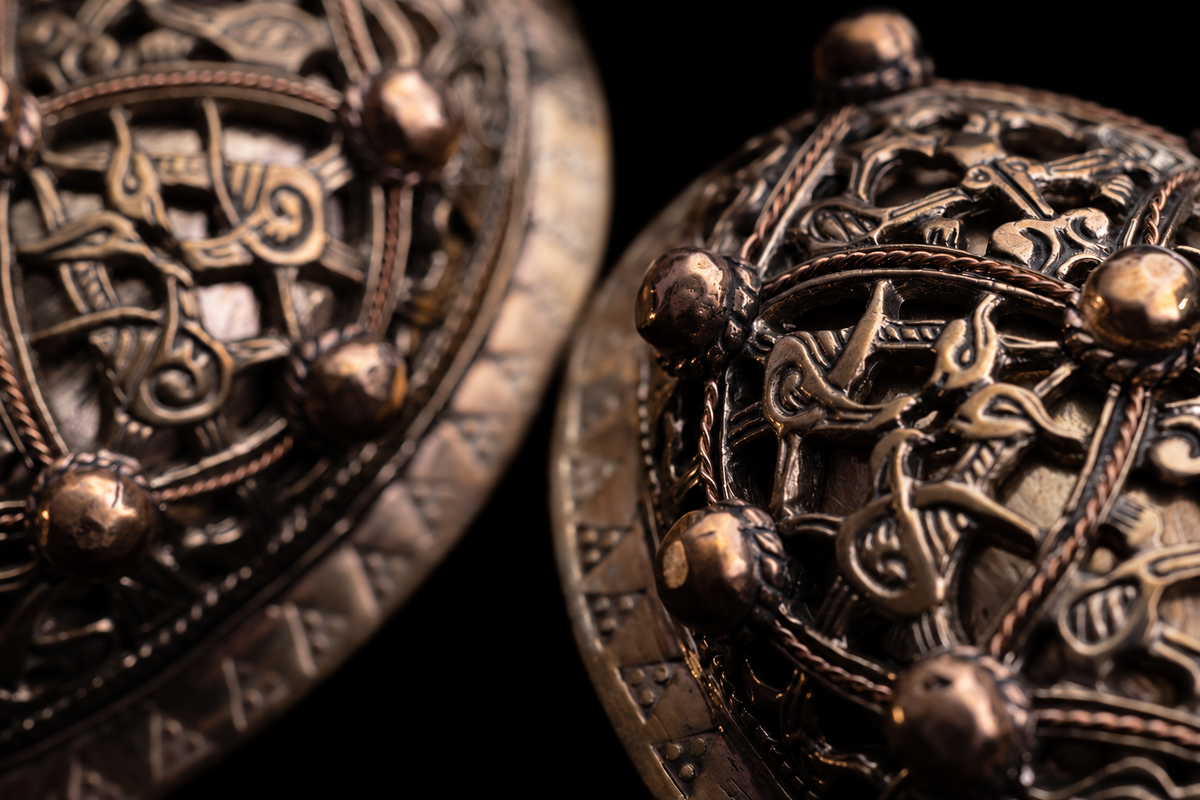 Birka Style Tortoise Brooches