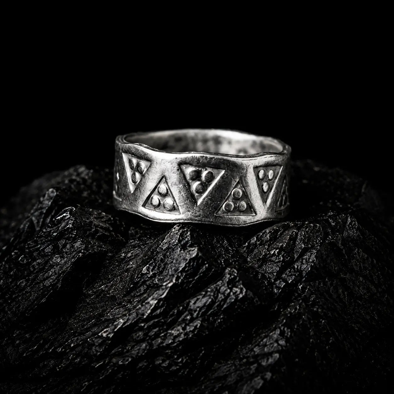Sterling Silver Stamped Ring