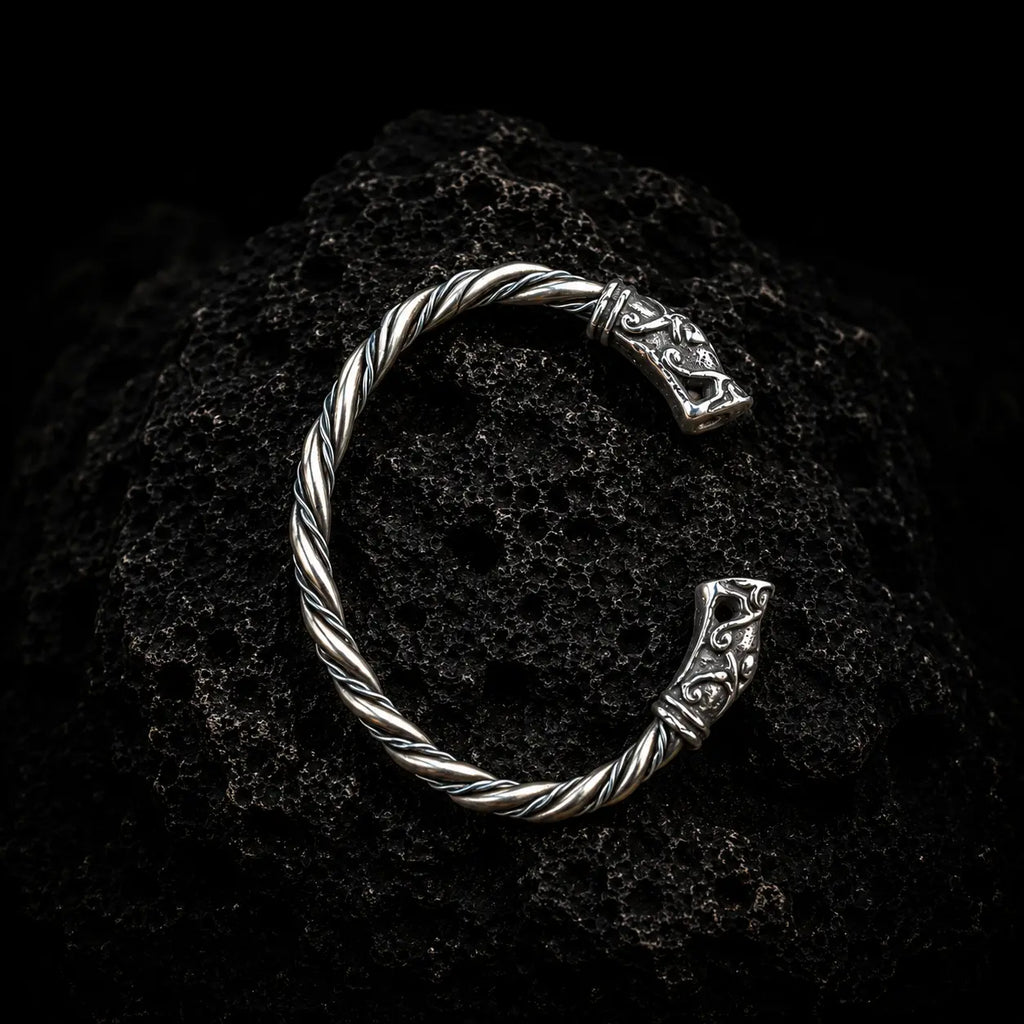Sigurd Bracelet in Bronze with Silver filigree