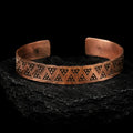 Thin Bronze Hand Stamped Bracelet