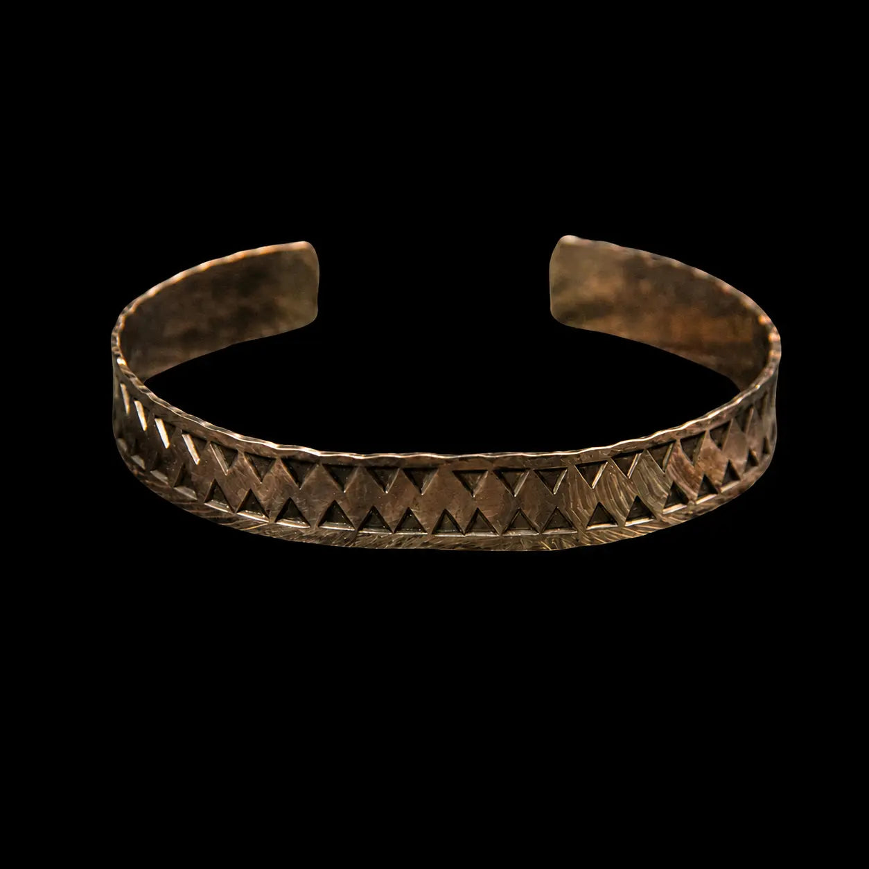 Thin Bronze Hand Stamped Armring