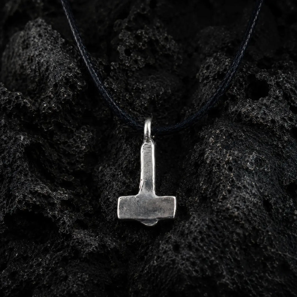 Tiny Uppsala Mjolnir Necklace