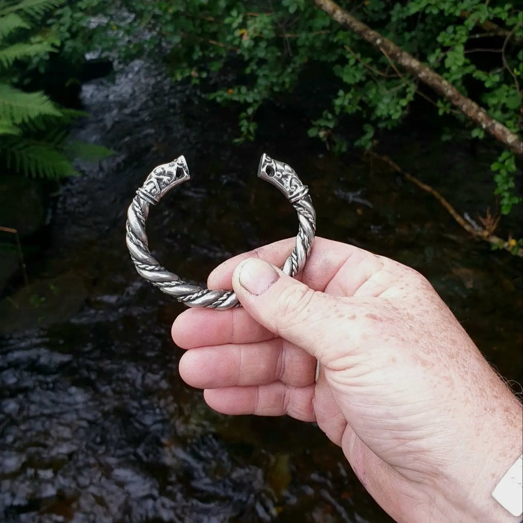 Viking pewter bracelet from valhallas silver 