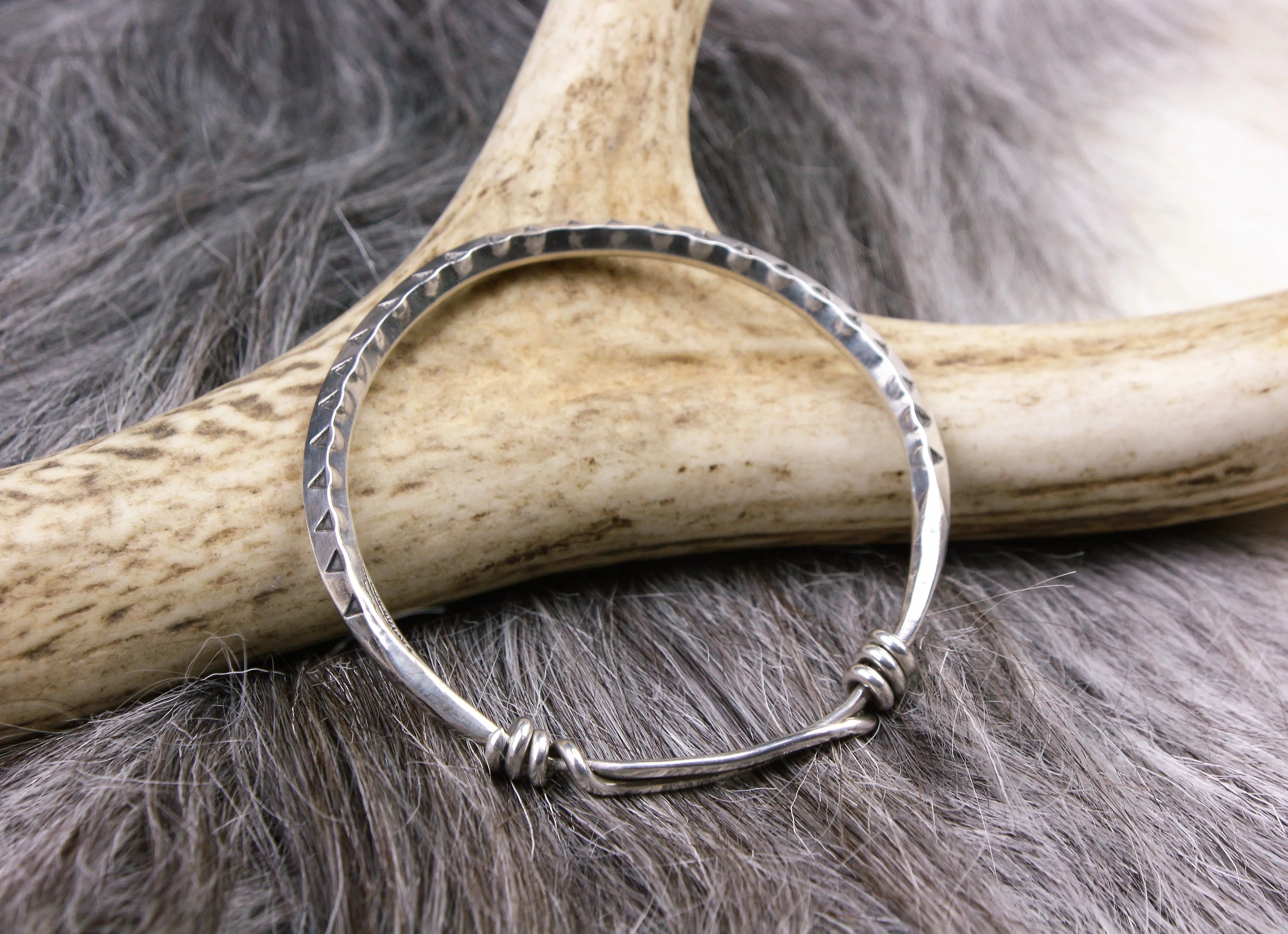 High Quality Handmade Silver Viking Bracelet