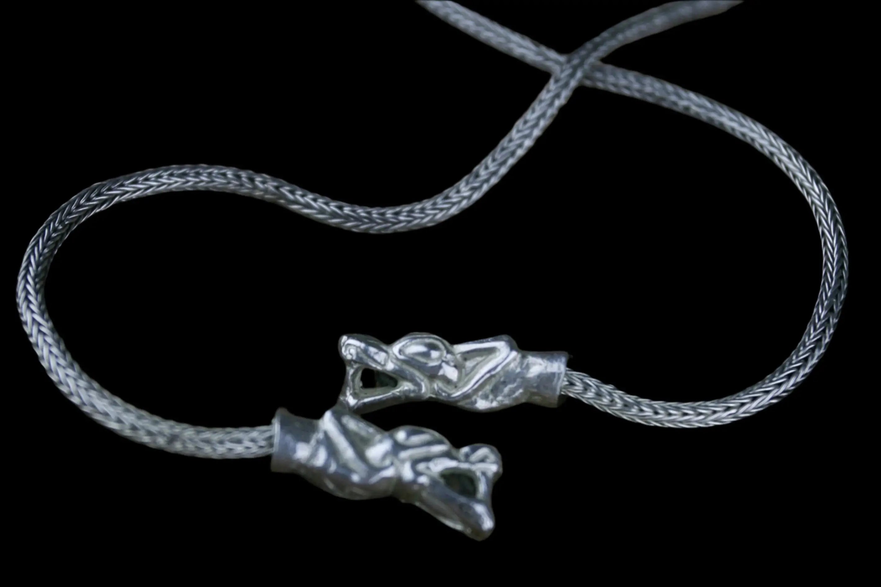 Silver Dragon Head Chain