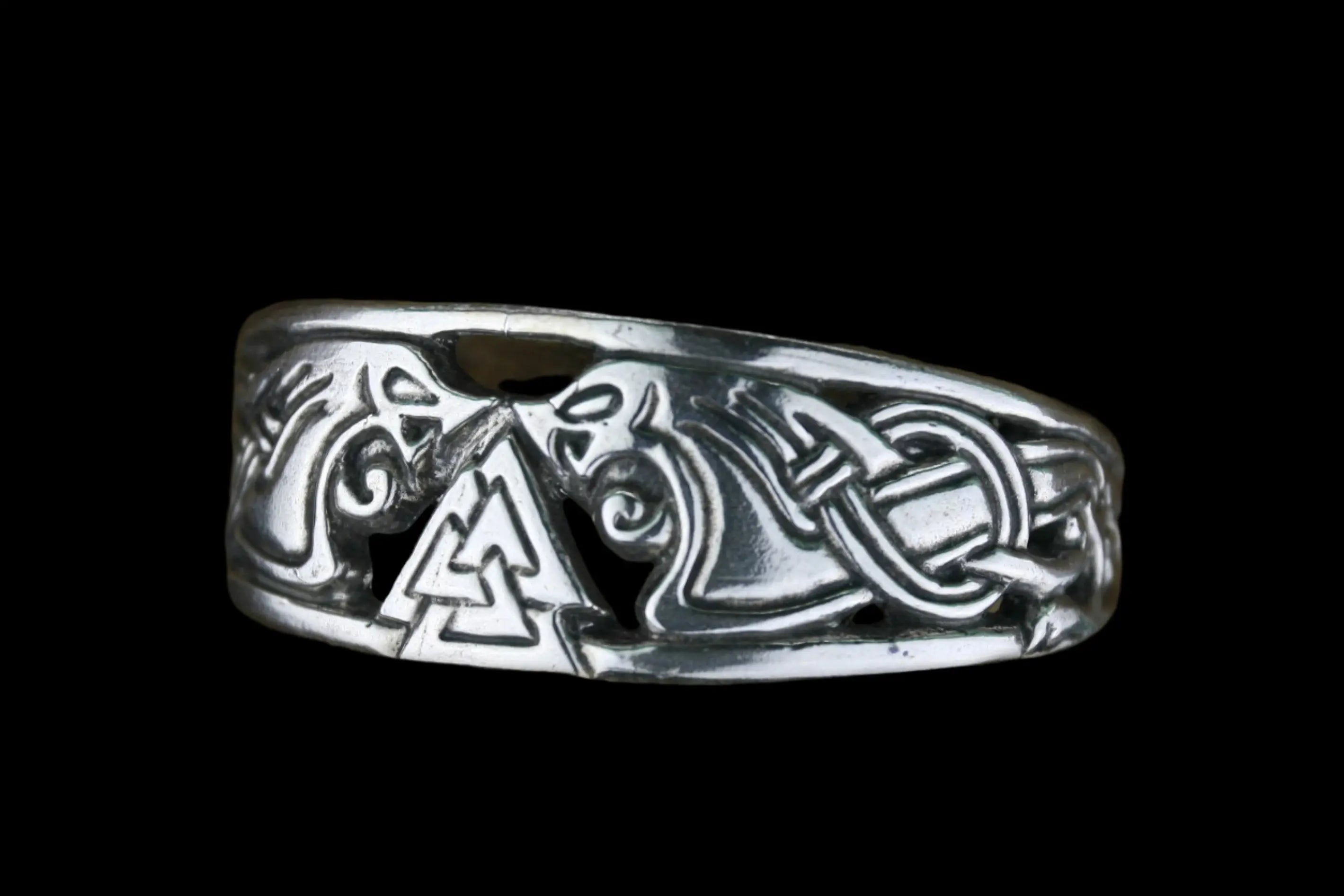 Heavy Silver Viking Bracelet