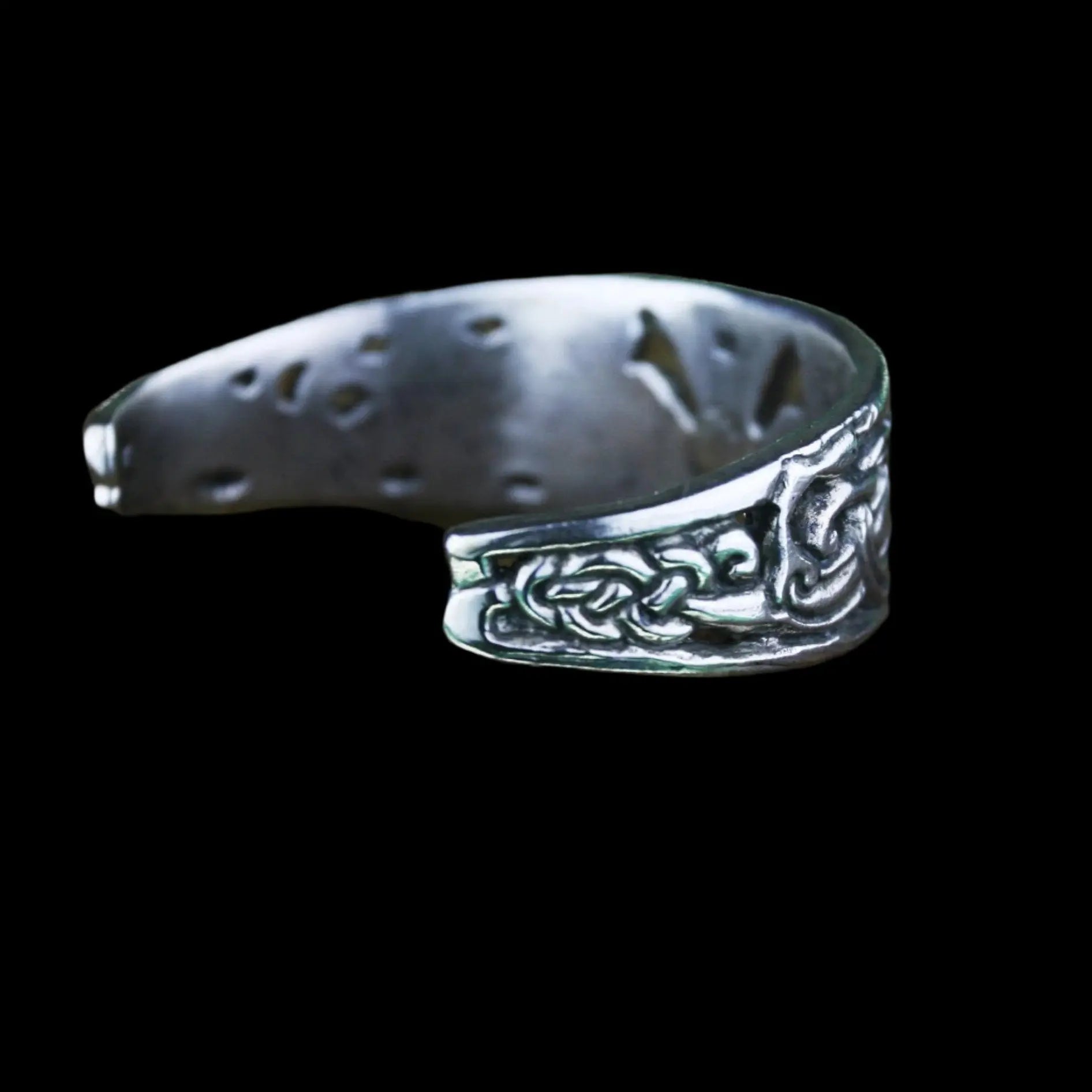 Valknut Bracelet In Heavy Silver