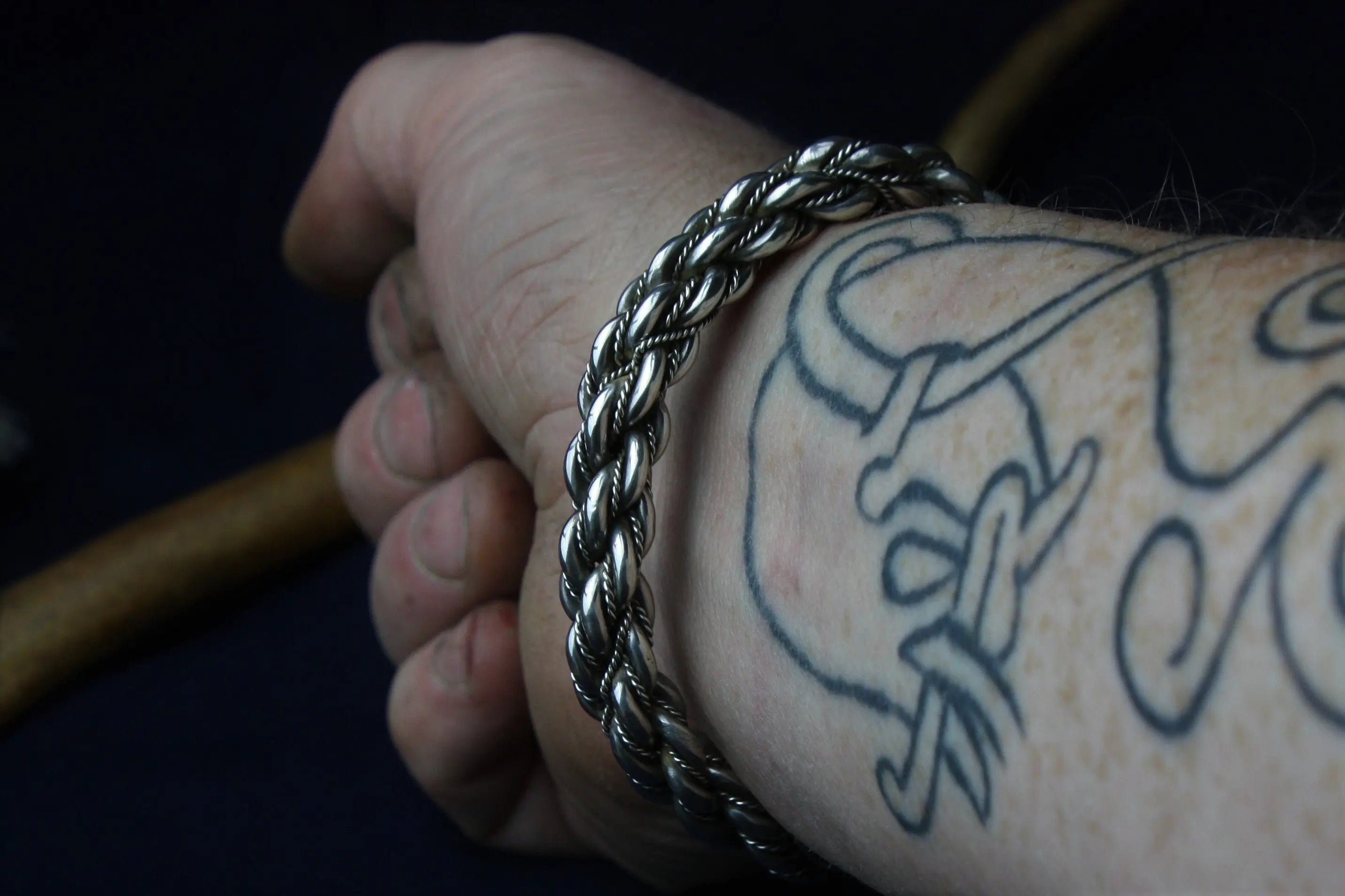 Silver Woven Armring