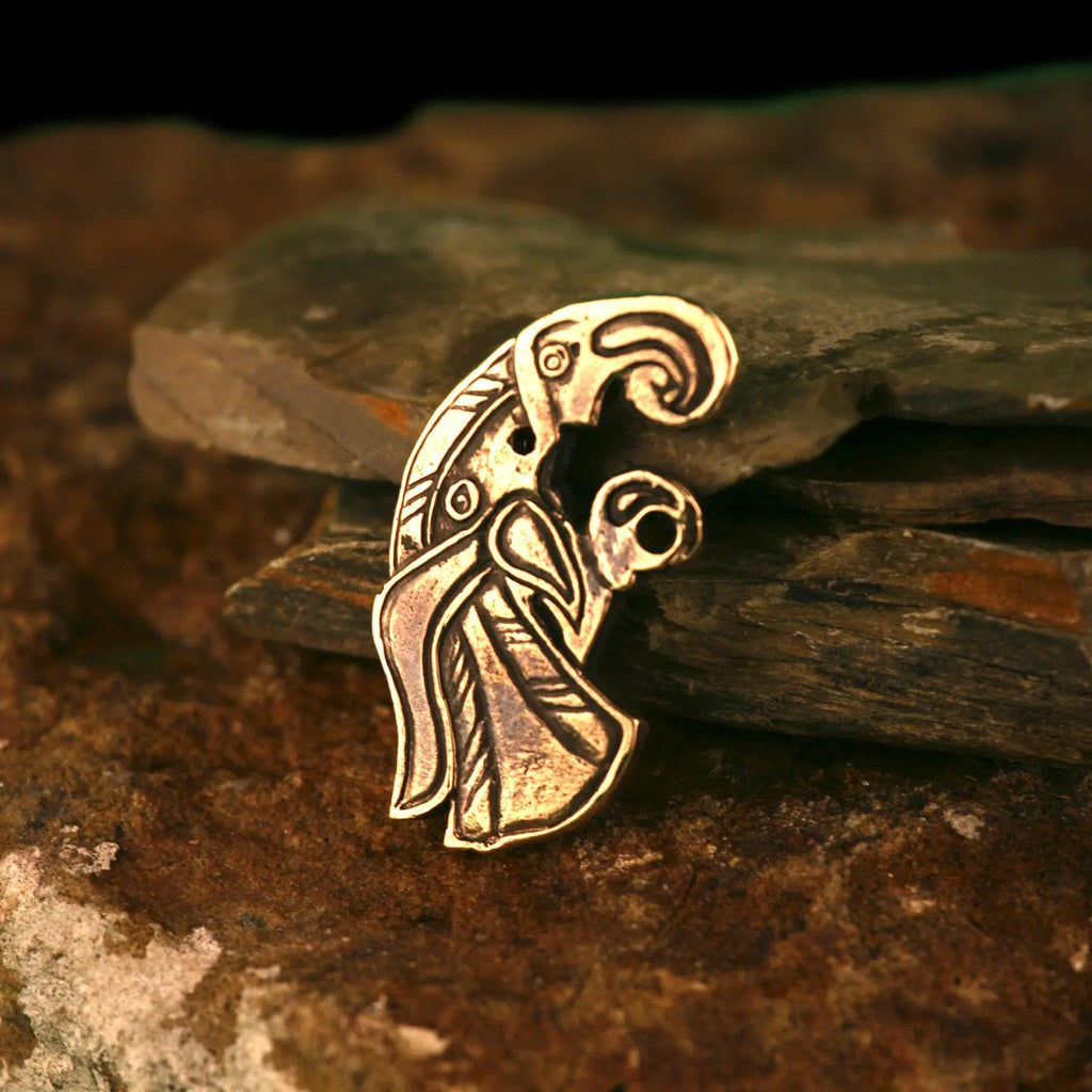 Raven brooch