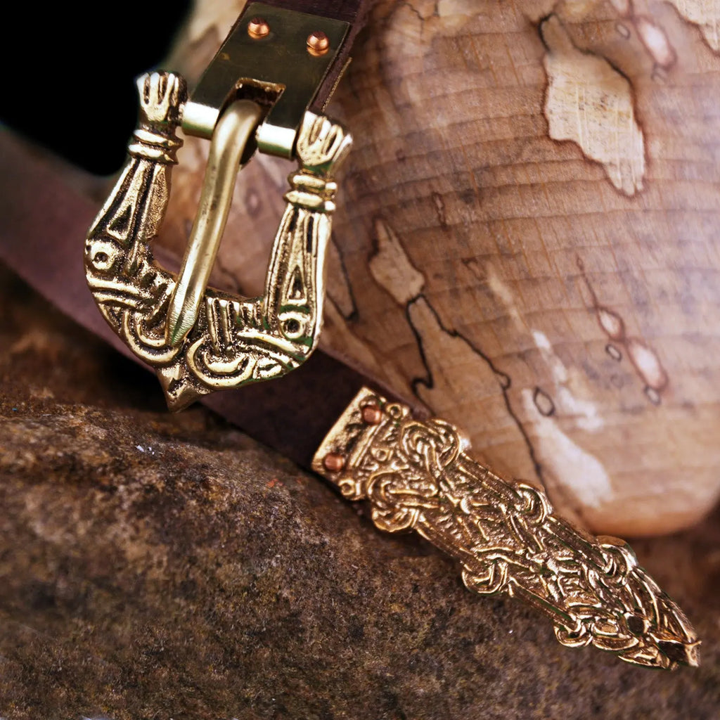 Viking Belt with Birka Fittings 