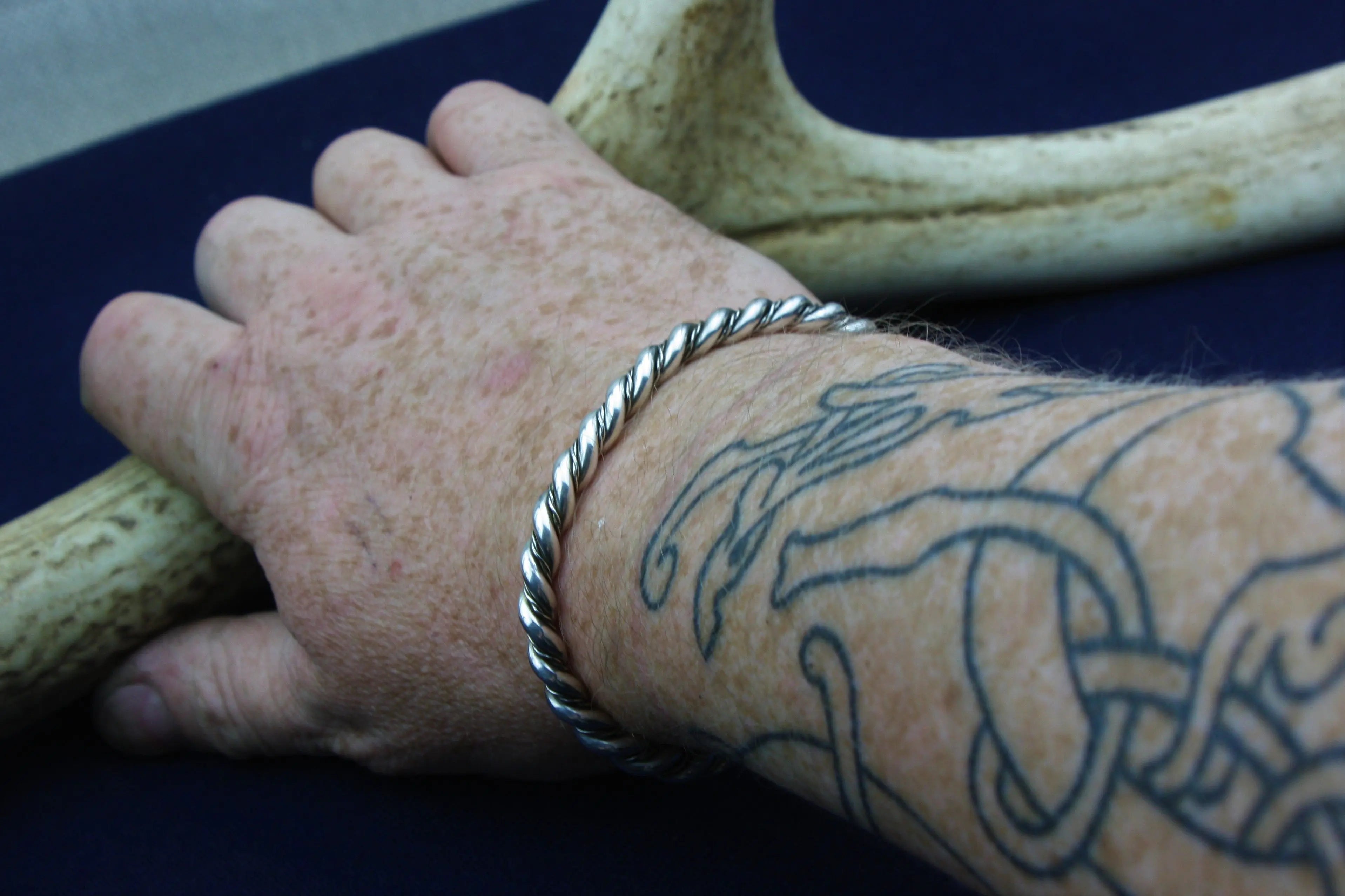 Viking bracelet In  925 Silver