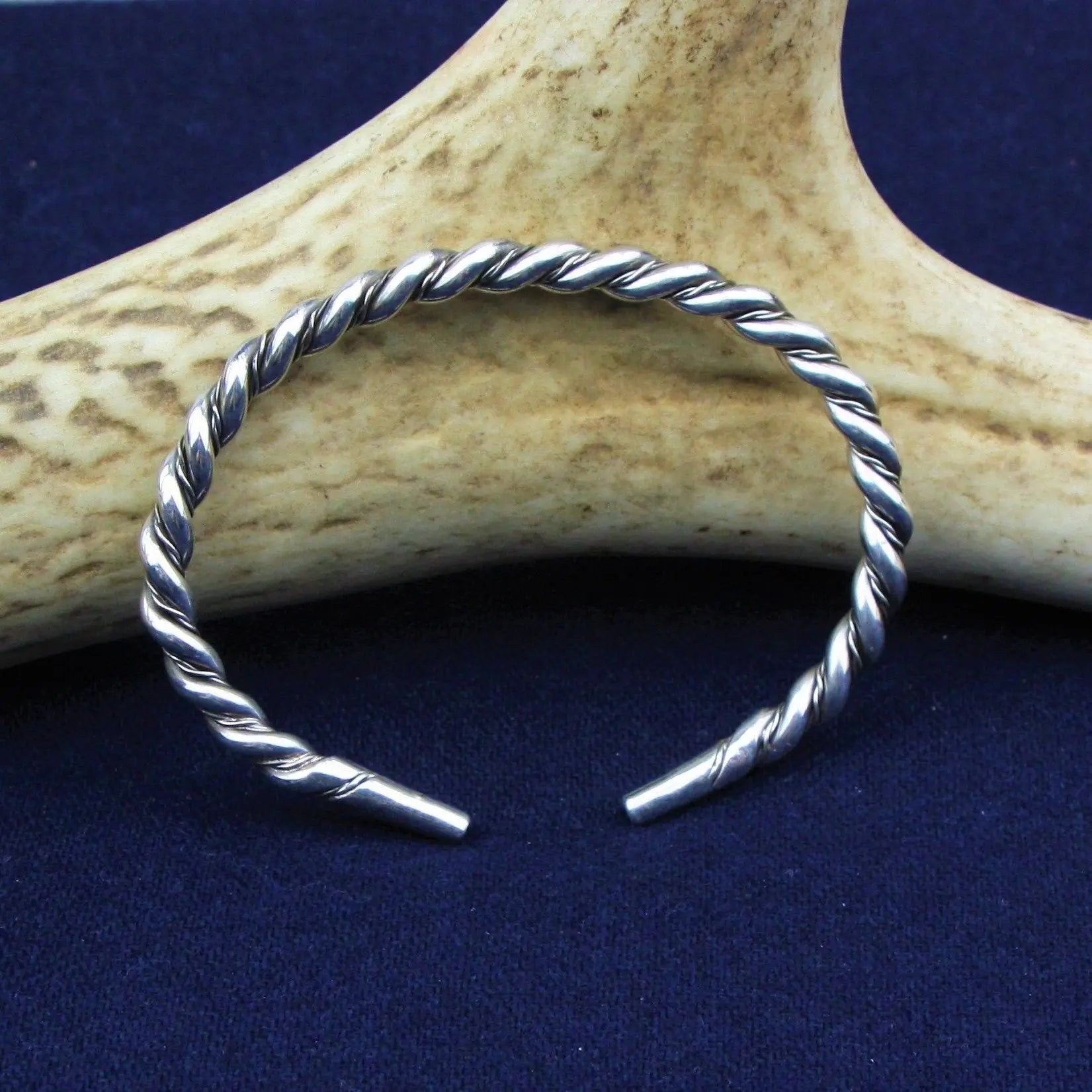 Viking Twisted Silver Braclelet
